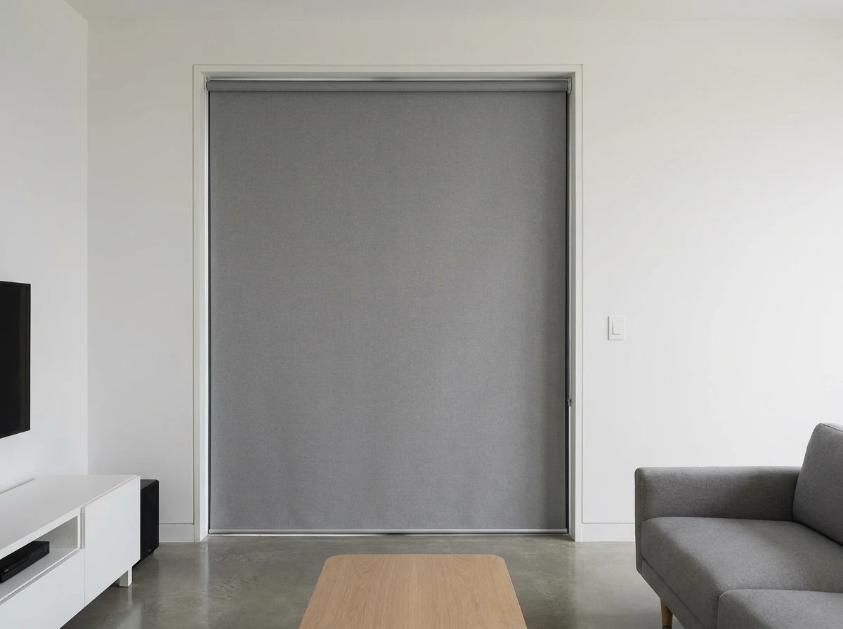 Motorised blind control switch in a Constantia living room