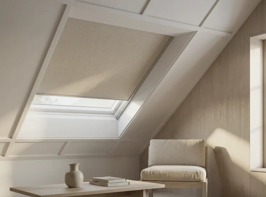 Skylight & Shaped Blinds fitted in a Constantia home